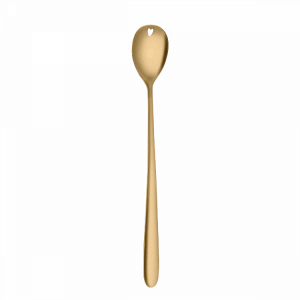 Latte lžička se srdíčkem PVD light gold – Love Cutlery