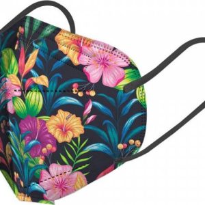 General Public Protection Respirátor designový FFP2 NR CE Květinový 10 ks