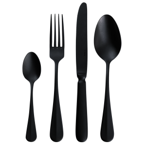 Sada příborů 24 ks – Baguette Vintage černá