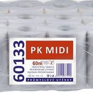 Linteo Papírové ručníky PK MIDI, 2 vrst., 12 rolí, celulóza