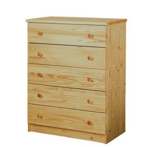 Komoda – 5 zásuvková IA823, masiv borovice