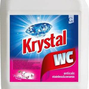 Krystal WC kyselý na nerez a keramiku růžový 750 ml Varianta: KRYSTAL WC kyselý na nerez a keramiku, růžový 5L