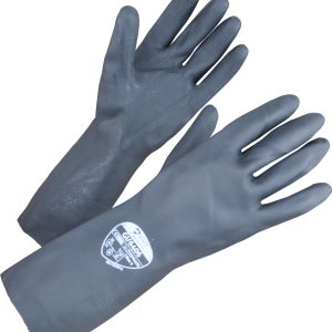 Rukavice černé chemicky odolné, 1 pár, vel. XL