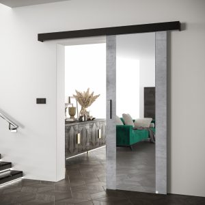 Abika Posuvné dveře 90 Salwador 2 Beton  90/204/ krycí lišta 200/12/7 barevné provedení