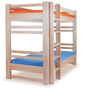 Poschoďová postel pro 2 děti LUCAS, masiv buk