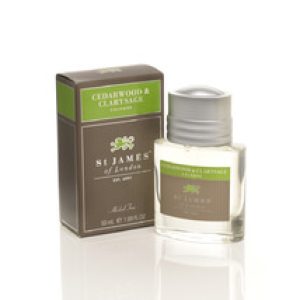 St James of London Cedarwood & Clarysage kolínská voda pánská 50 ml