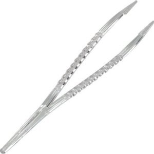 Medical industry Jednorázová plastová pinzeta, 1 ks, 12,5 cm, transparentní