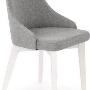 Halmar Jídelní židle Toledo, bílá/šedá