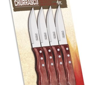 Tramontina Churrasco Steakový nůž Jumbo – červené dřevo, 4 ks