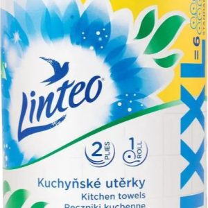 Kuchyňské utěrky Linteo XXL, 1 role, 2 vrs., bílé