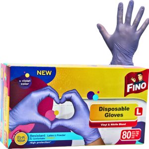Fino rukavice jednorázové rukavice nitril a vinyl 80 ks Rozměr: L