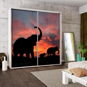 Maridex  skříň PENELOPA 205 vzor zvíře  205/215/66