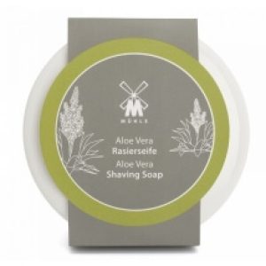 Mühle Aloe Vera mýdlo na holení v porcelánové misce 65 g