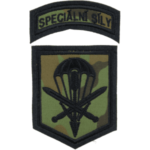 Nášivka: SPECIÁLNÍ SÍLY – hranatá vz. 95 zelený