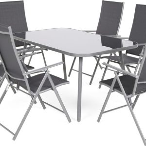 Home Garden Zahradní sestava Casablanca, stůl + 6 polohovatelných židlí