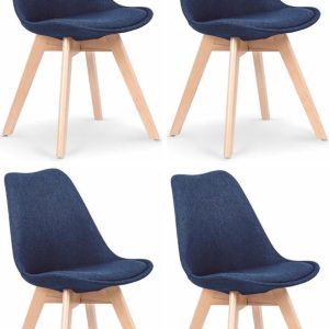 Halmar Jídelní židle K303, v setu 4 ks – tmavě