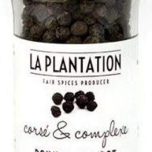 La Plantation Kampotský pepř černý celý 60 g mlýnek