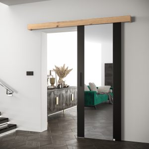 Abika Posuvné dveře 90 Salwador 2 Černý  90/204/ krycí lišta 200/12/7 barevné provedení