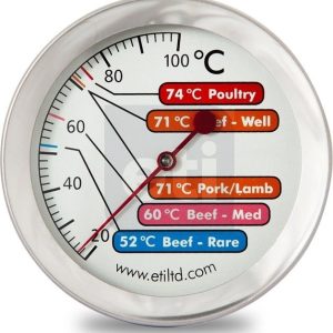 ETI Velký teploměr na maso s 60 mm číselníkem