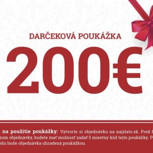 Dárkový poukaz 200 €