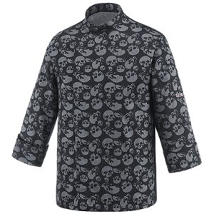 Kuchařský rondon EGOchef Smrtky 100% bavlna – dlouhý rukáv XXL