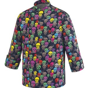 Kuchařský rondon EGOchef Barevné smrtky 100% bavlna – dlouhý rukáv 4XL