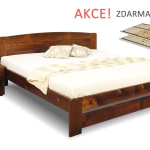 Postel s rošty Justina, 160x200cm, 180x200cm, masiv smrk