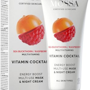 MOSSA Energizující noční krém a maska, Vitamínový koktejl 60 ml