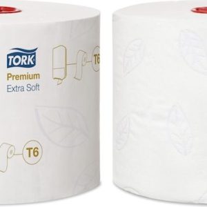 127510 Toaletní papír Tork Premium ExtraSoft – kompaktní role, 3 vrstvy, bílá, 1 x 27 rolí, T6