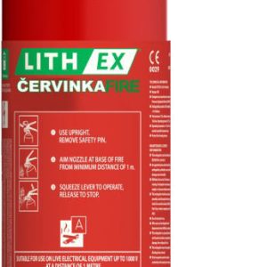 Hasící přístroj na hašení lithiových baterií AVD LITH EX2 2l Revize: Bez revize