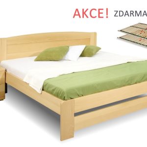 Postel s rošty Justina, 180×210, masiv buk