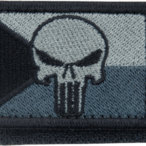 Nášivka: Vlajka Česká republika PUNISHER [64×44] [ssz] šedá | černá