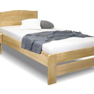 Postel jednolůžko Justina, masiv dub, 120×200