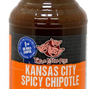 BBQ omáčka Three Little Pigs Kansas City Spicy Chipotle, 558 g