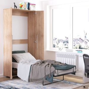 Sklápěcí postel ve skříni Terry 90×200