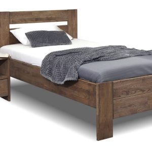 Zvýšená postel jednolůžko z masivu Trinity, masiv dub