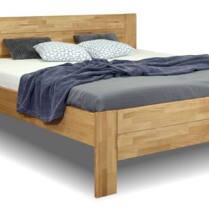 Zvýšená postel dvoulůžko z masivu Trinity 2, masiv buk