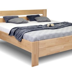Zvýšená postel dvoulůžko z masivu Trinity, 160×220, masiv buk