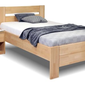 Zvýšená postel jednolůžko z masivu Trinity, 90×210, masiv buk
