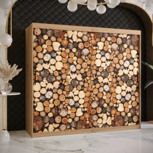 Abika  skříň DREWNO 1  200/200/62 barevné provedení