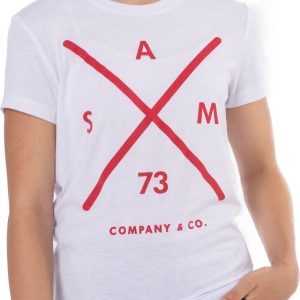 SAM 73 Dívčí triko s krátkým rukávem CAROLINE Bílá 104