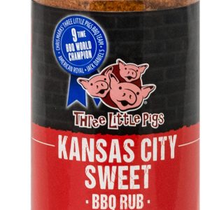 BBQ koření Three Little Pigs „KC Sweet“, 184 g