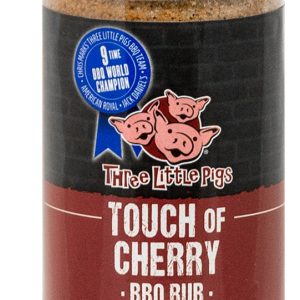 BBQ koření Three Little Pigs „Touch of Cherry“, 184 g