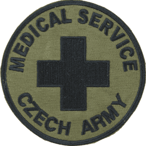 Nášivka: MEDICAL SERVICE [bsz] olivová | černá