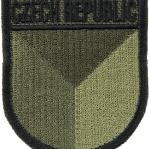 Nášivka: CZECH REPUBLIC [pavéza] olivová | černá