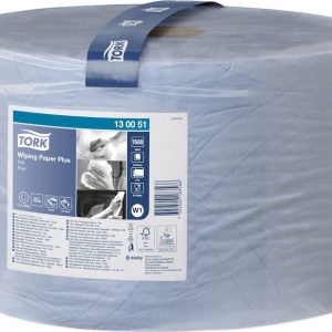 130051 Tork papírová utěrka Plus modrá, W1
