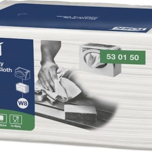 530150 Tork Heavy-Duty čistící utěrka – skládané, 1 vrstva, 45 út., bílá, W8
