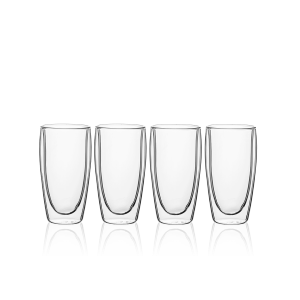 Pohár BASIC Glas Double Wall 330 ml – set 4 ks