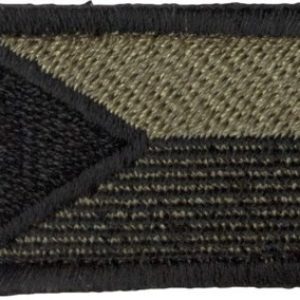 Nášivka: Vlajka Česká republika s vodorov. proužky [40×26] [bsz] olivová | černá