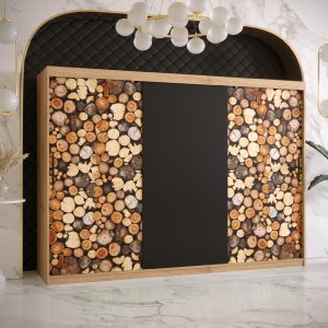 Abika  skříň DREWNO  250/200/62 barevné provedení